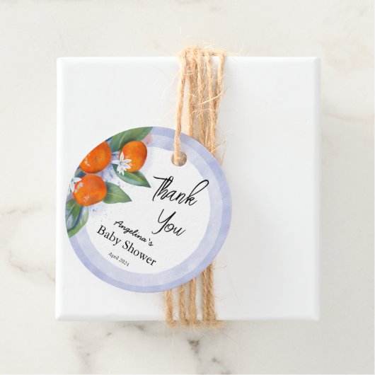 メッセージカードサンキューベイビーシャワー フェイバータグ (インサイチュ)