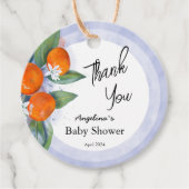 メッセージカードサンキューベイビーシャワー フェイバータグ (正面)