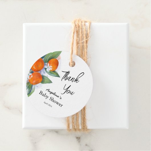 メッセージカードサンキューベイビーシャワー フェイバータグ (インサイチュ)