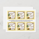 メッセージカードジャングルベビー インビテーションポストカード (正面/裏面)