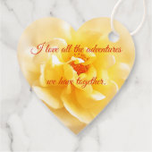 メッセージカードズホワイトイエローローズバレンタイン フェイバータグ (裏面)