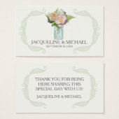 メッセージカードズ英語バラMason Jar Leaf Swirl (正面&裏面)