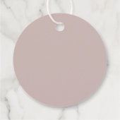 メッセージカードブライダルシャワー。 フェイバータグ (裏面)