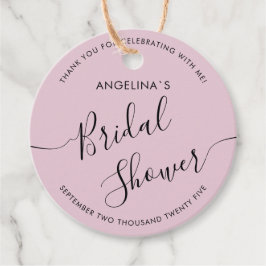 メッセージカードブライダルシャワー。 フェイバータグ