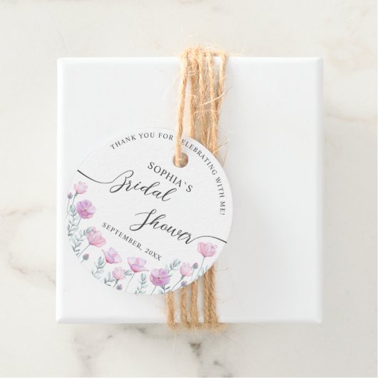 メッセージカードブライダルシャワー。 フェイバータグ (インサイチュ)
