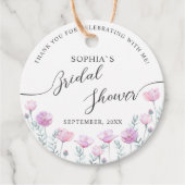 メッセージカードブライダルシャワー。 フェイバータグ (正面)