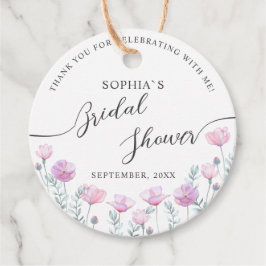 メッセージカードブライダルシャワー。 フェイバータグ