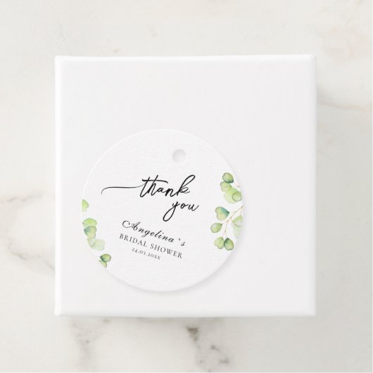 メッセージカードブライダルシャワー。 フェイバータグ (インサイチュ)