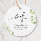 メッセージカードブライダルシャワー。 フェイバータグ (正面)