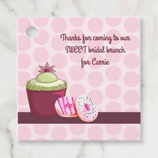 メッセージカードブライダルブランチ フェイバータグ (正面)