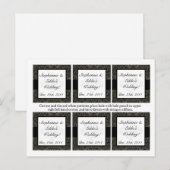 メッセージカードブラックアンドグレーダマスク華美 ポストカード (正面/裏面)