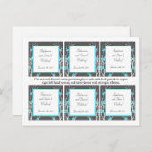 メッセージカードブルーティーアリゾナ花 ポストカード (正面/裏面)