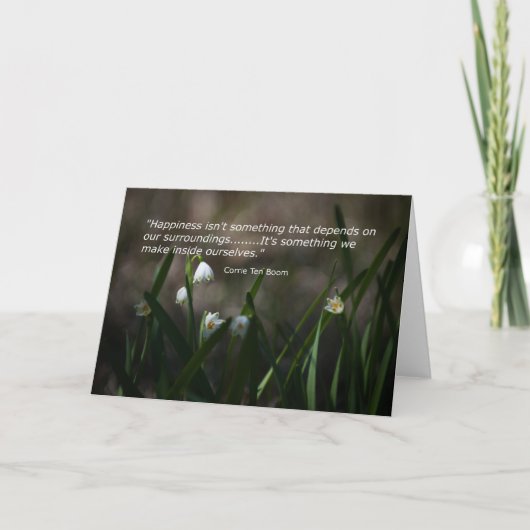 メッセージカード内の幸福 カード (正面)