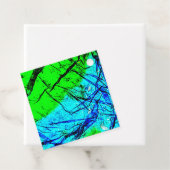 メッセージカード抽象芸術ストリップ再生プラスチック写真 フェイバータグ (インサイチュ)