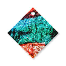 メッセージカード抽象芸術ストリップ再生プラスチック写真