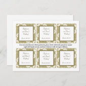 メッセージカード白イチョウ葉 ポストカード (正面/裏面)