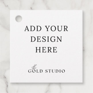 メッセージカード空白のテンプレート(パンチ穴あり) フェイバータグ