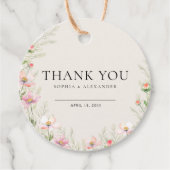 メッセージカード結婚の花 フェイバータグ (正面)