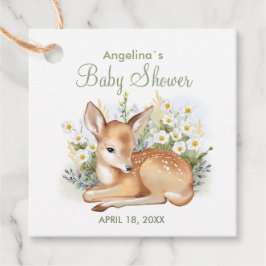 メッセージカード赤ちゃんシャワーFawn フェイバータグ