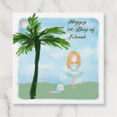 メッセージカード1日目のスクールライトスキンガール フェイバータグ (正面)