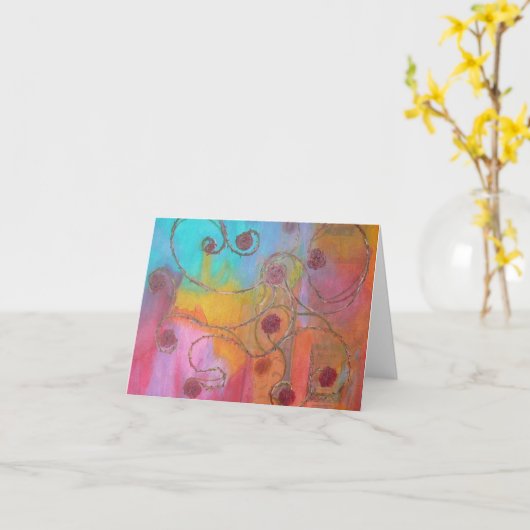 メッセージカード カード (黄色い花)