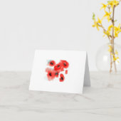 メッセージカード-ケシ カード (黄色い花)