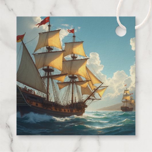 メッセージカード – コロンバスの日 フェイバータグ (裏面)