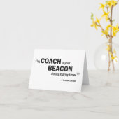 メッセージカード- 「コーチですあなたの標識は… 「は カード (黄色い花)