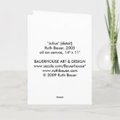 メッセージカード: "ジュリアス" (詳細) カード (裏面)