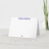 メッセージカード-タツノオトシゴの飛び込みの旗 カード (裏面)