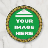 メッセージカード- パーソナライズされた – イメージの追加/文字 フェイバータグ (正面)