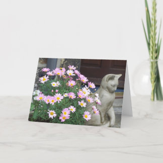 メッセージカード: ピンクのデイジー カード