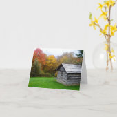 メッセージカード-ファーガソンの小屋 カード (黄色い花)