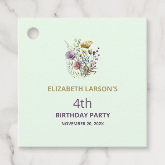 メッセージカード フェイバータグ (正面)