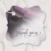 メッセージカード |プラムパープルソフトマーブル フェイバータグ (正面)