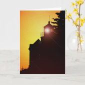 メッセージカード-低音港ライト カード (黄色い花)