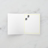 メッセージカード、含まれている標準的な白い封筒 カード (内部)