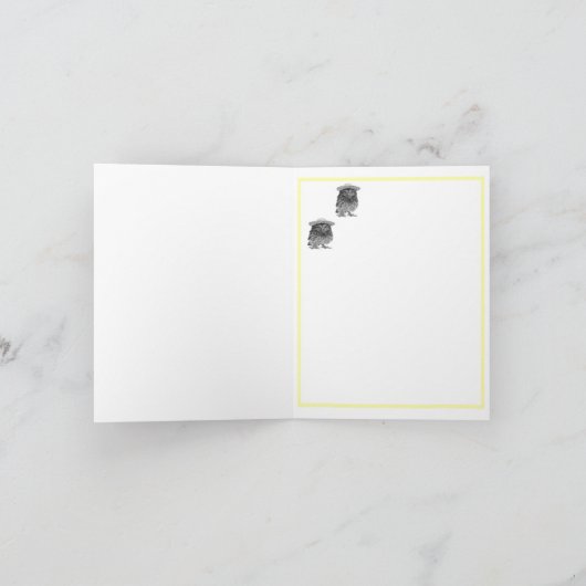 メッセージカード、含まれている標準的な白い封筒 カード (内部)