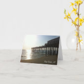 メッセージカード-外銀行の桟橋、NC (OBX) カード (黄色い花)