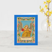 メッセージカード-天使 カード (黄色い花)