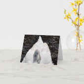 メッセージカード: 白鳥の背部のCygnet カード (黄色い花)