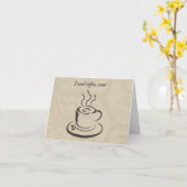 メッセージカード: 私はコーヒーを、今必要とします! カード (黄色い花)