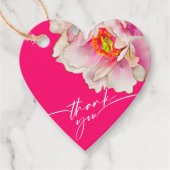 メッセージカード |美はっきりしたしい緋色の牡丹 フェイバータグ (正面)