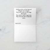 メッセージカード- "翼で好んで下さいイーグルス"を カード (内部)