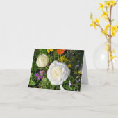 メッセージカード: 花 カード (黄色い花)