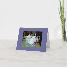 メッセージカード-英国のティーポット カード