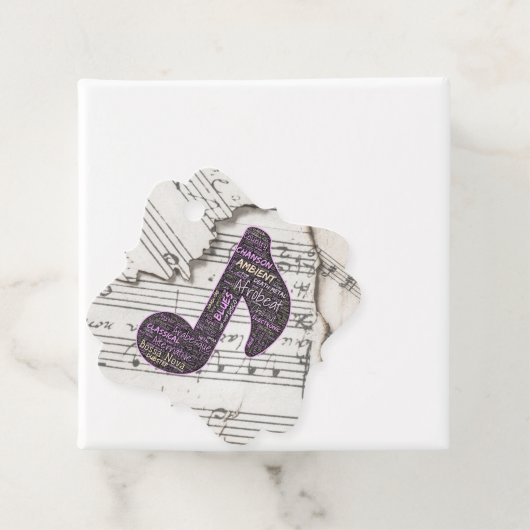 メッセージカード- Word Cloud フェイバータグ (インサイチュ)