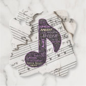 メッセージカード- Word Cloud フェイバータグ (正面)