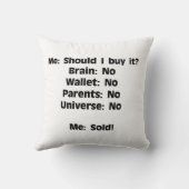 メッセージクッション – ユーモアとSの完璧なTouch クッション (裏面)