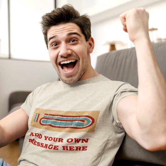 メッセージグラフィックを使用したクリベッジゲームボード トライブレンドＴシャツ